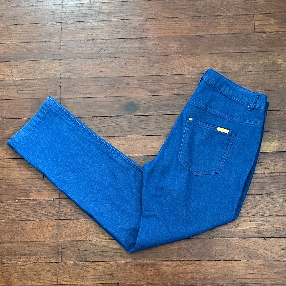 IMAN Vibrant Blue Straight Leg Jeans